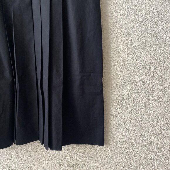 Victoria Beckham Womens Dress Black Front Pleated Short Sleeve Size 14 - Picture 11 of 15